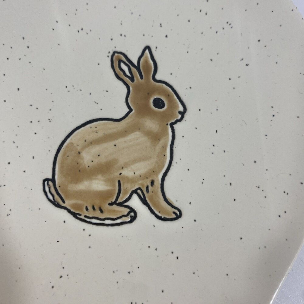 Eli + Ana Bunny Rabbit Pottery Art Spoon Rest - Picture 7 of 7